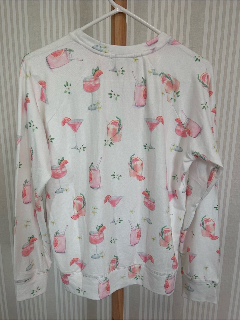 P.J. Salvage Paloma Mama Sweet Sips Long Sleeve Pajama Top Women’s Small NWT - Picture 5 of 9